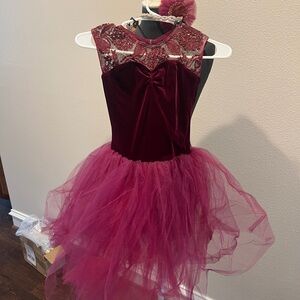 Revolution Dance - child large - ballet costume and 2 hair accessories